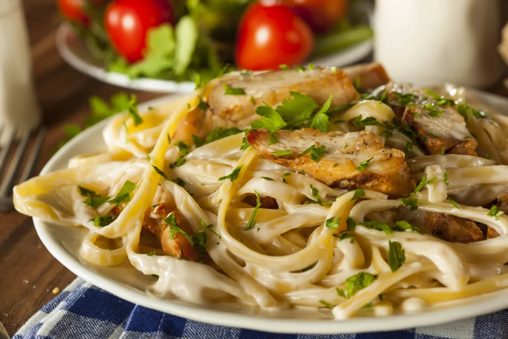 Fettucini Aflredo Pasta with Chicken at Carrabba's Italian Grill