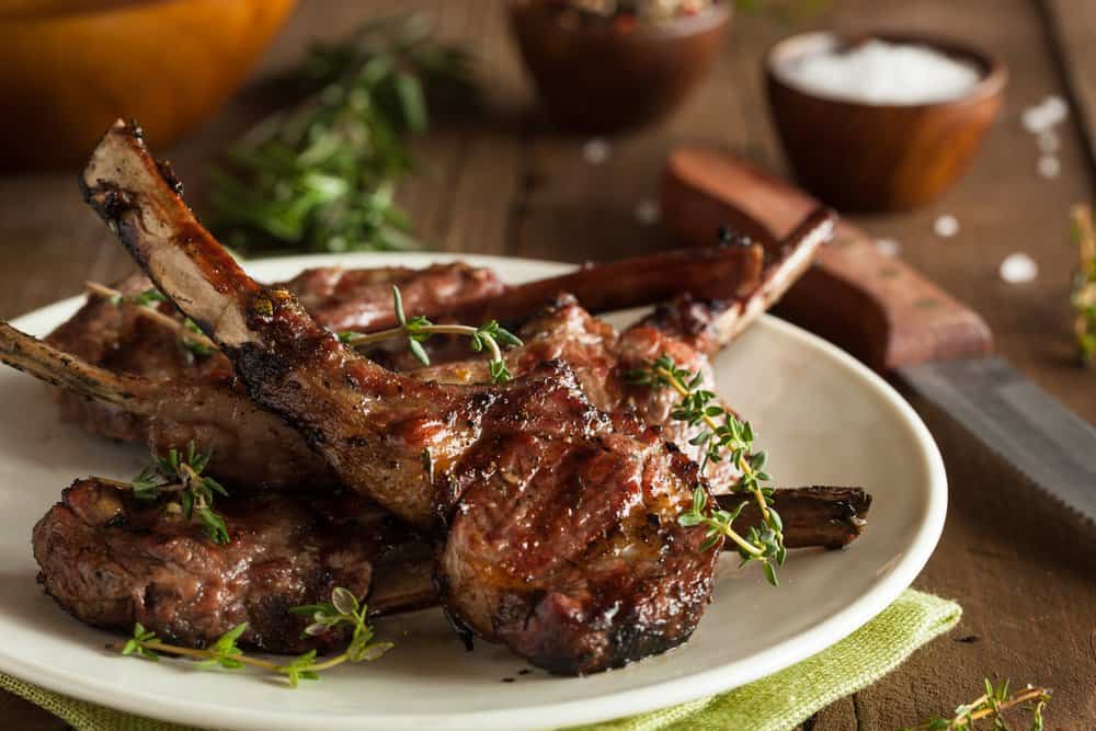 Grilled lamb chops