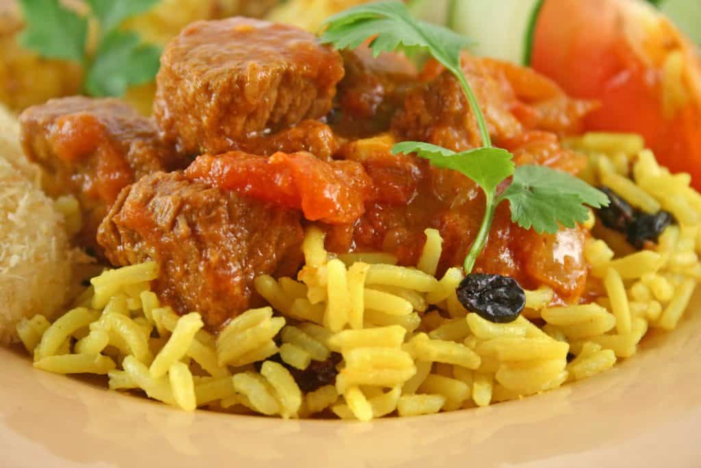 Beef Vindaloo at Taj Mahal Fine Indian Cuisine