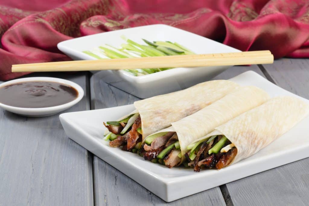Peking Duck with Pancakes at Great China