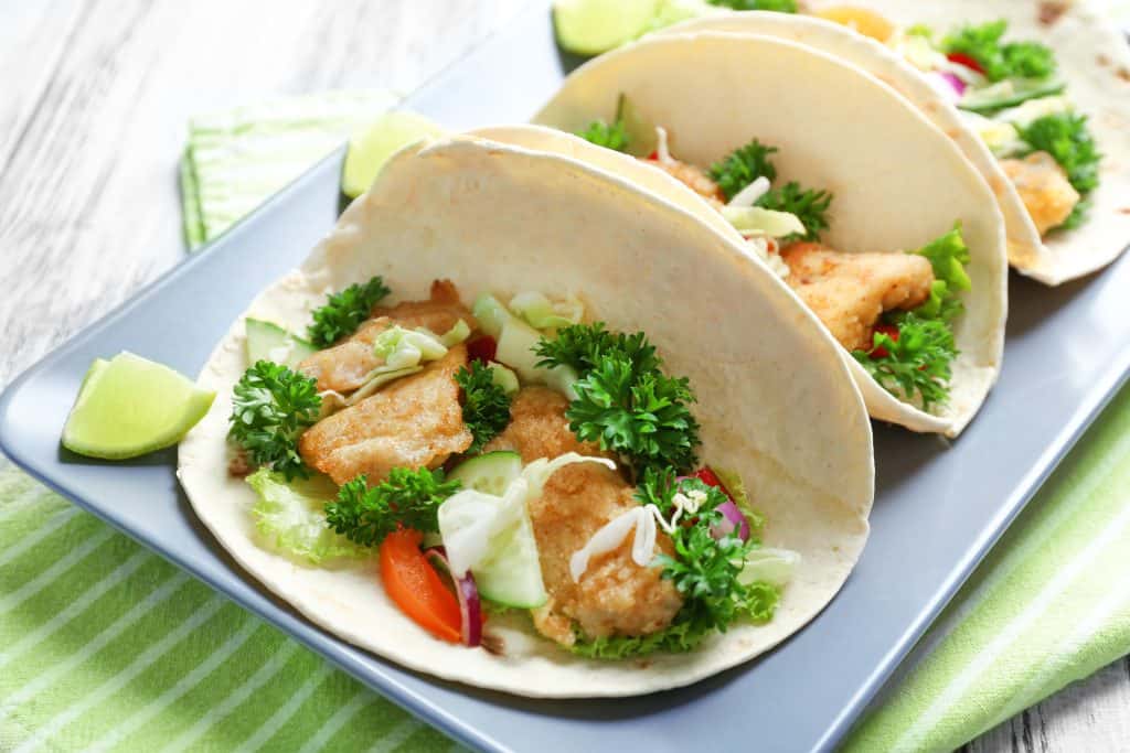 Fisch Tacos at Sabor Latin Bar & Grille