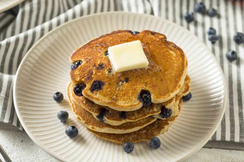 Blueberry Pancakes at Milly's