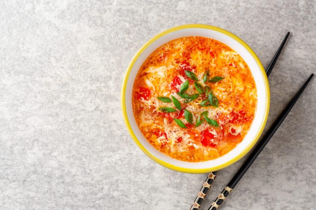 Egg Drop Soup at China Luck Restaurant