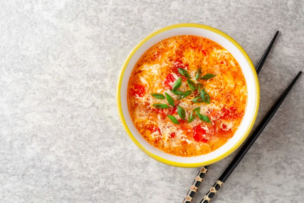 Egg Drop Soup at China Luck Restaurant