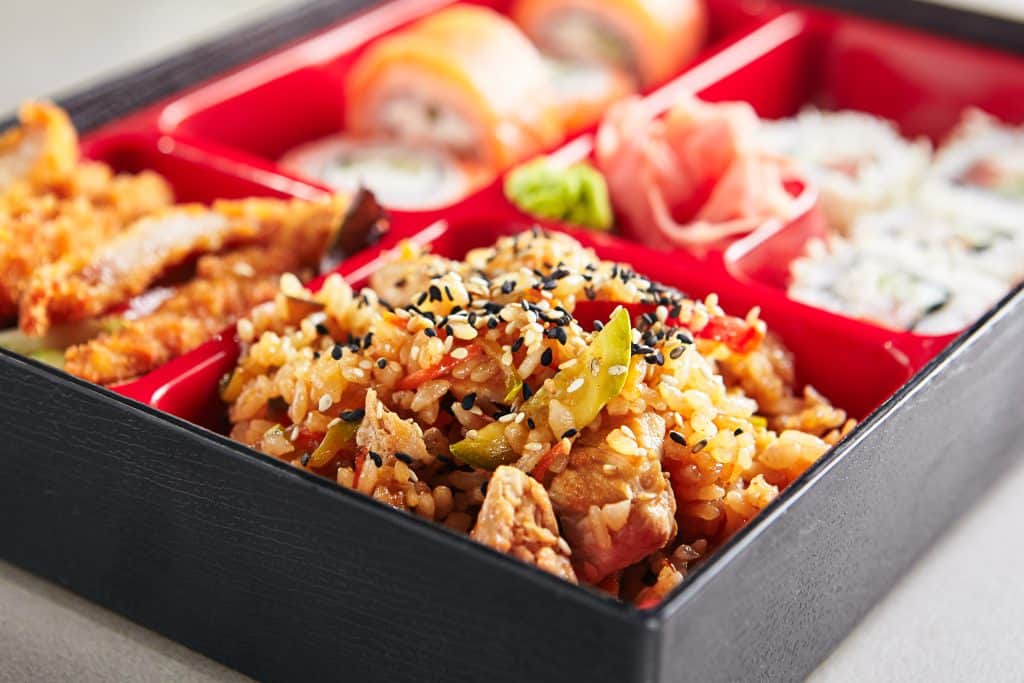 Japanese Bento Box at Gen Kai Japanese Restaurant