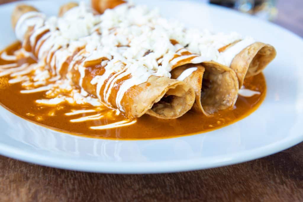 Echiladas at Playa Azul Authentic Mexican