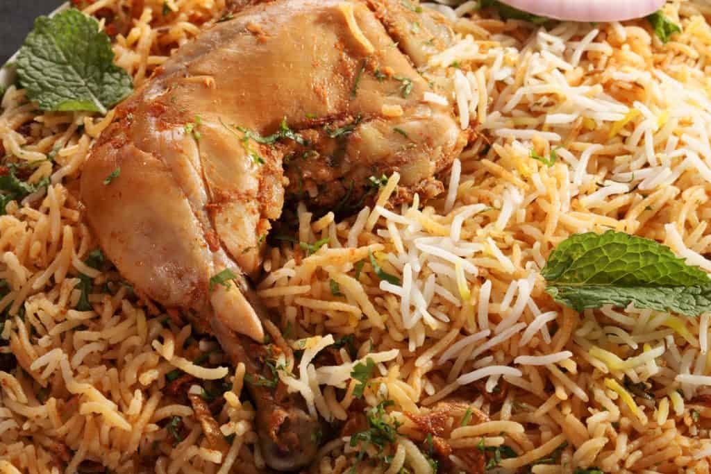 Biryani at Zaaika Indian Restaurant