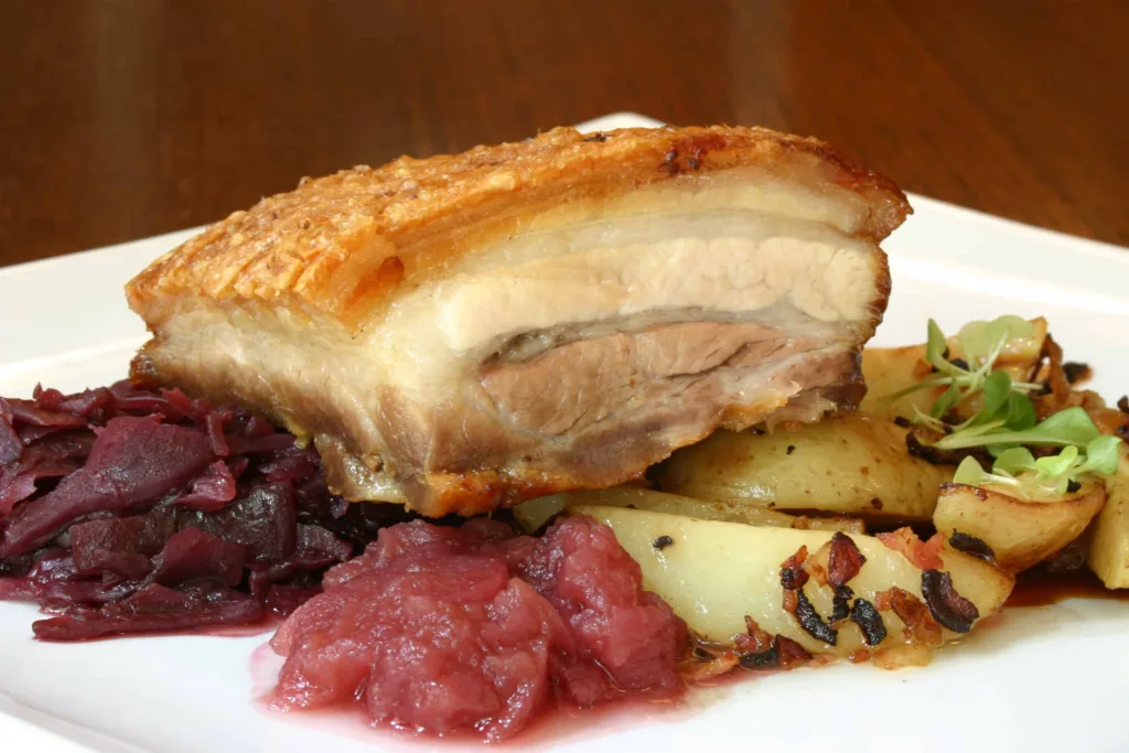 Pork Belly and potato at Restaurante Idilico