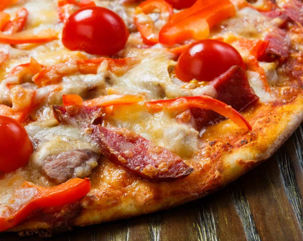Beer, Pig & Cheese Pizza at Pumphouse