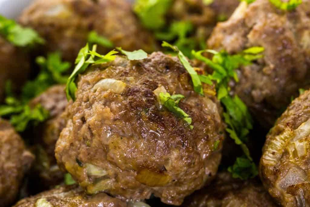 Meatballs at The Pasta Villa