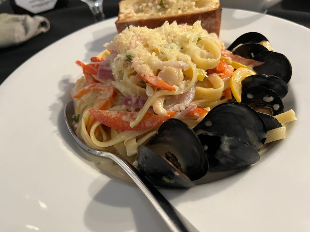 Seafood Linguine at Wolastoq Wharf