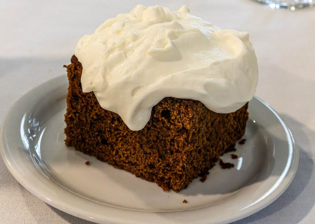 Homemade Gingerbread at Kings Head Inn