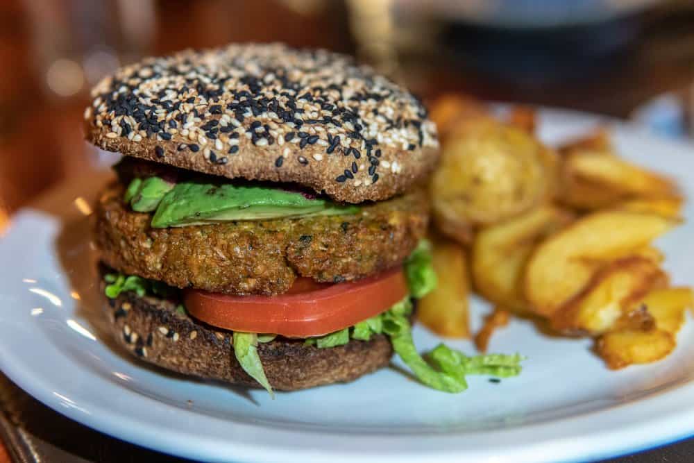 lentil and mushroom Veggie Burger
