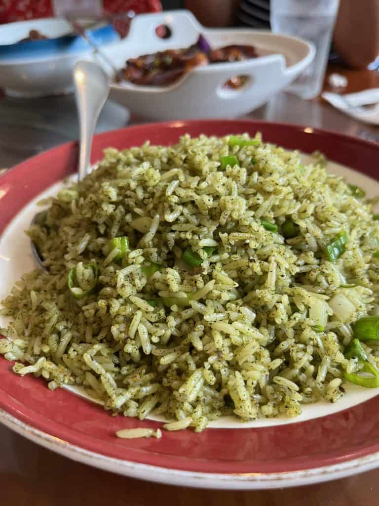 GREEN TEA FRIED RICE