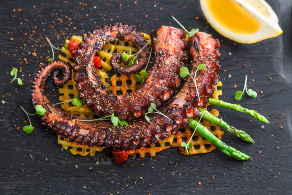 Grilled Octopus at Bollicine Wine Bar