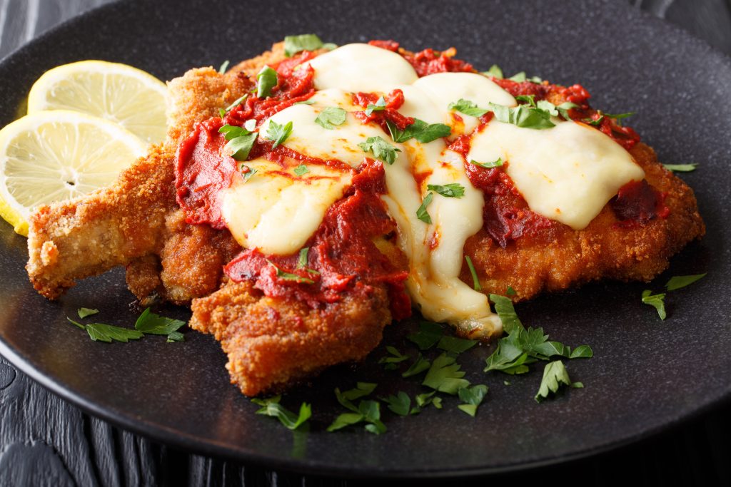 Milanese veal cutlet at Chez Black