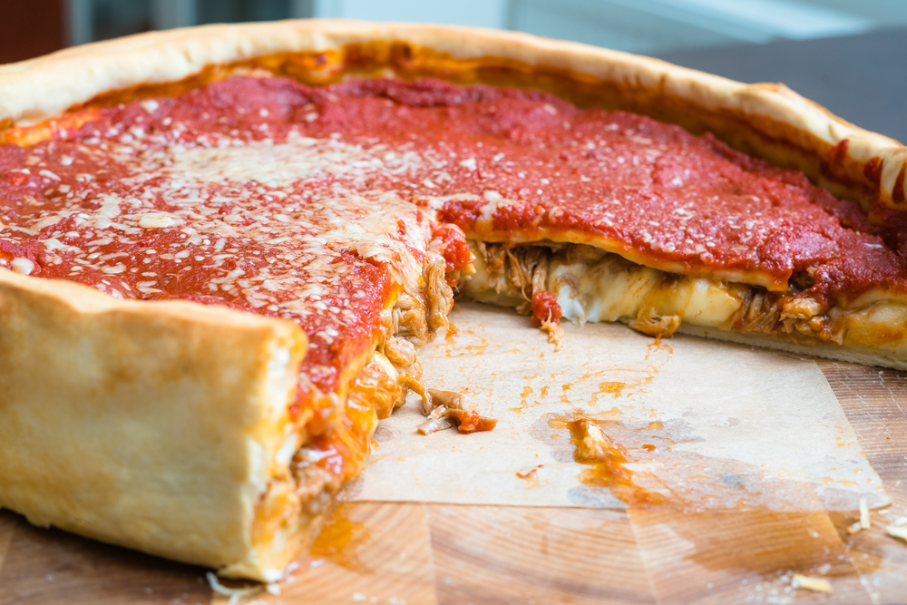 Chicago-style pizza