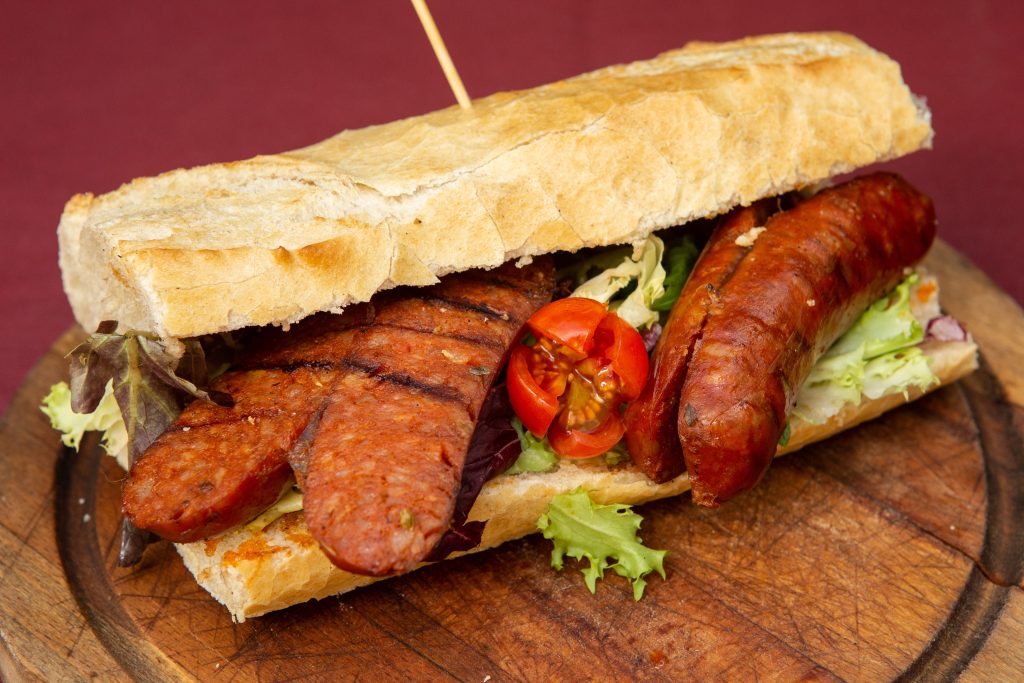 “Clasico Argentino” choripan at Chimi Bar de Choris