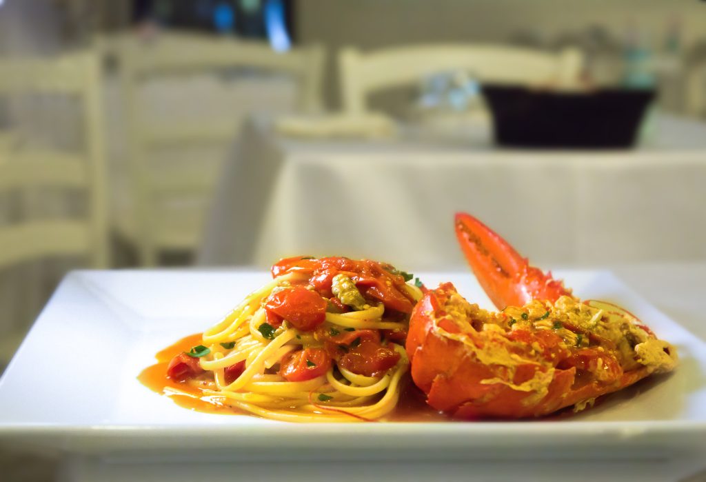 lobster linguine at Taverna Buonvicino