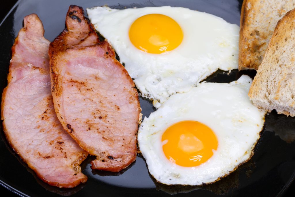 Ham and two eggs at Village Inn