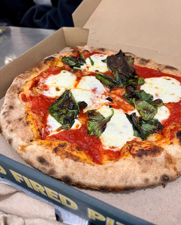 Margarita Pizza at Olio Wood Fired Pizzeria