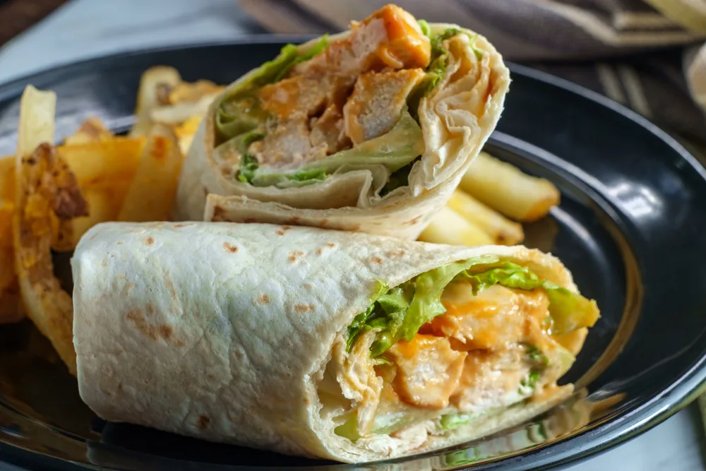 grilled chicken wrap