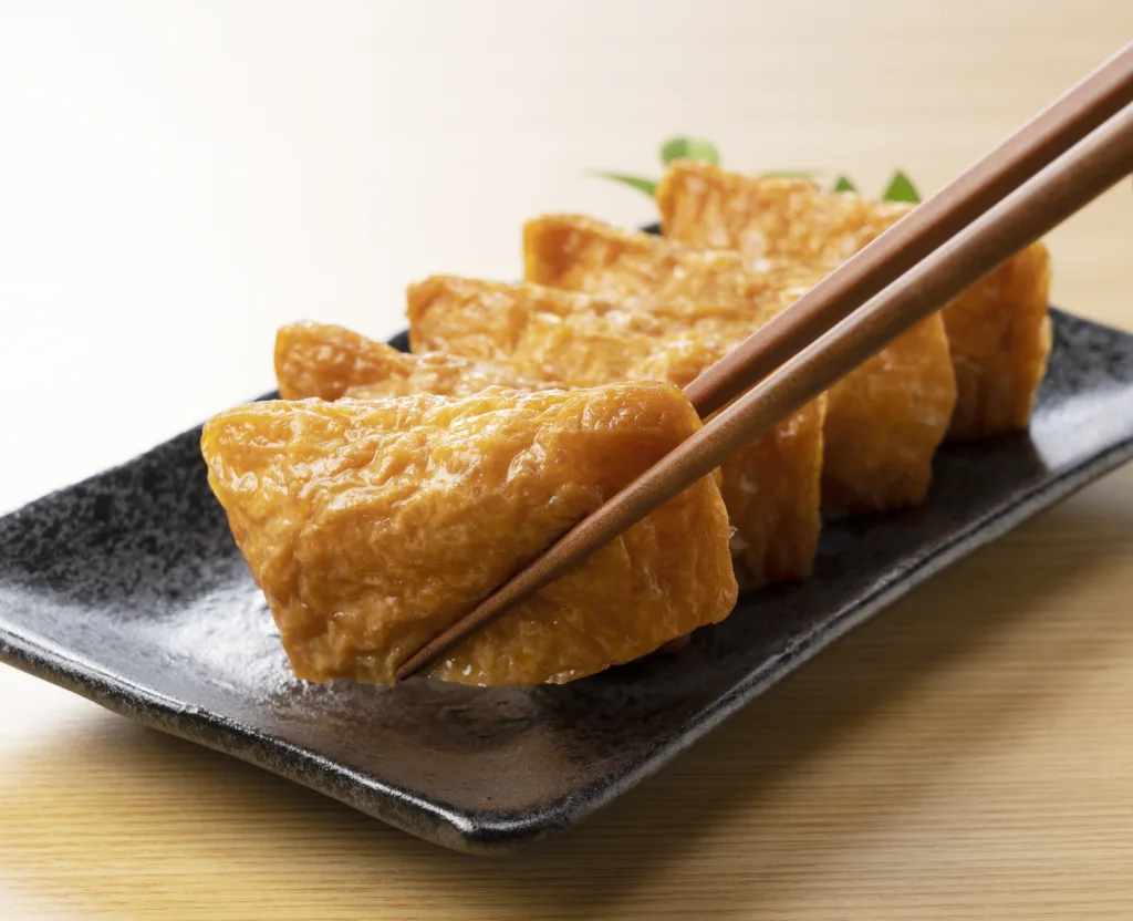 stuffed fried tofu at Atoyubu