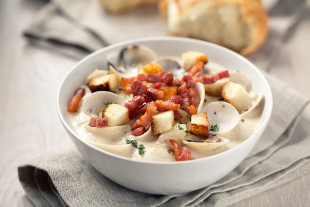 Clam Chowder at Martha’s Vineyard Lounge
