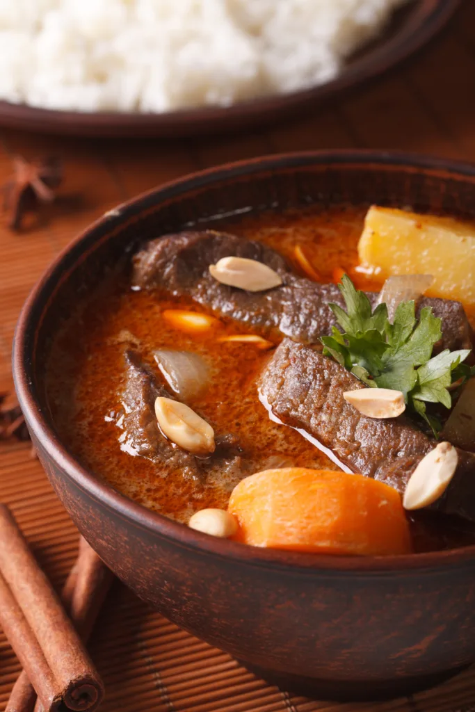 Massaman Curry at Taste of Thai