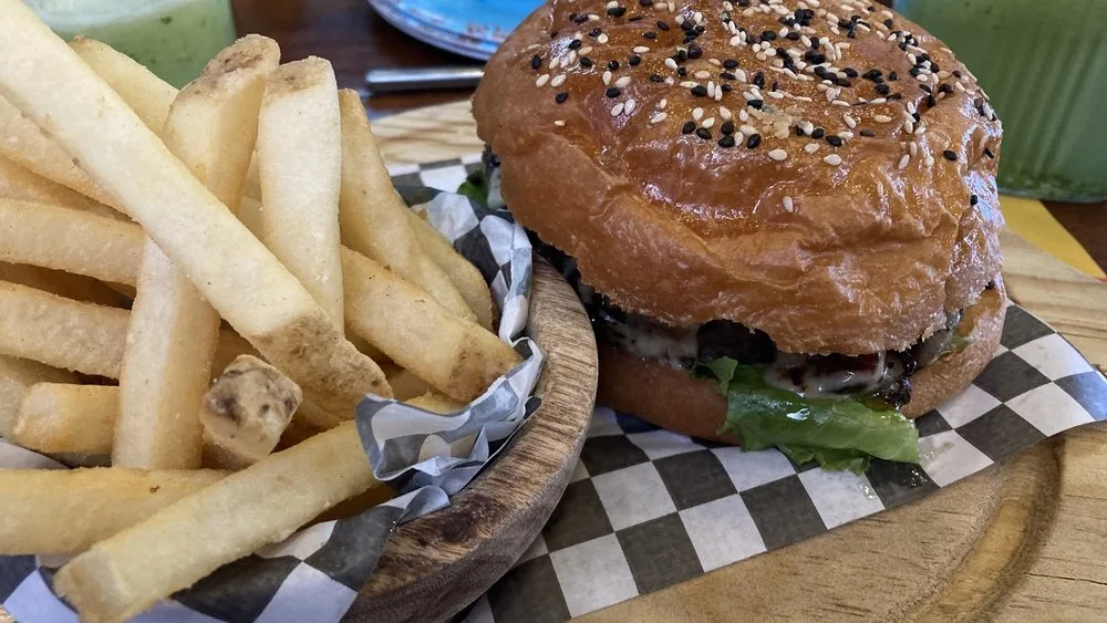 burger in one of the best King's Beach restaurants