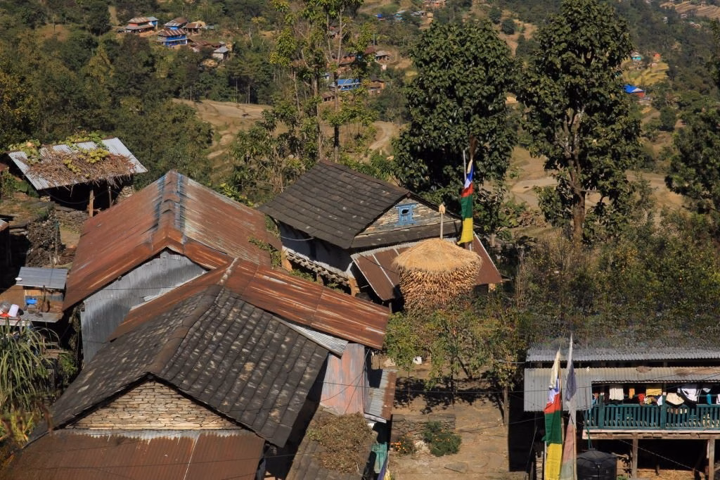 typical house in the Himalayas